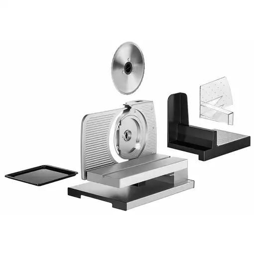 Unold 78826 rebanadora Eléctrico 100 W Negro, Plata Metal, Plástico