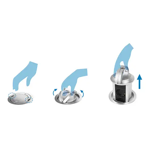 LogiLink LPS235A base múltiple 1,8 m 3 salidas AC Interior Negro, Plata