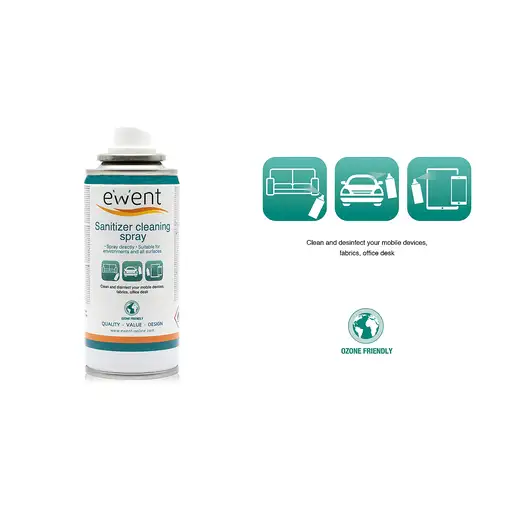 Ewent Detergente en spray desinfectante para superficies