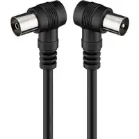 Goobay 11525 cable coaxial 1,5 m Negro