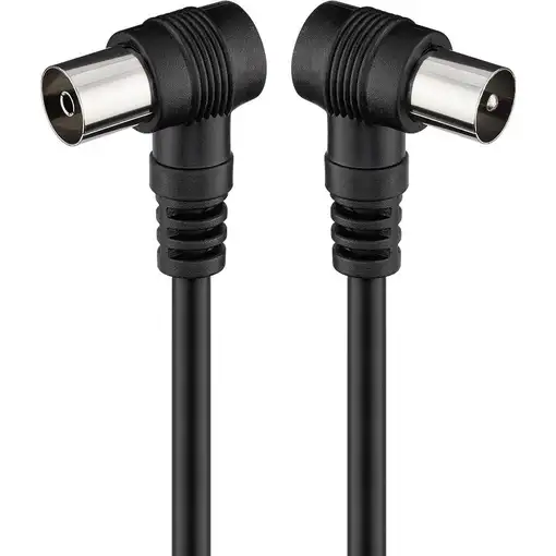 Goobay 11525 cable coaxial 1,5 m Negro