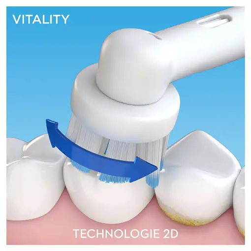 Oral-B Vitality 100 Ultrathin Adulto Cepillo dental oscilante Blanco