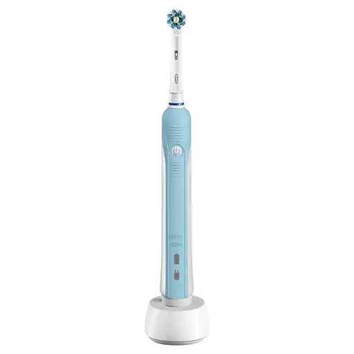 Oral-B PRO 700 CrossAction Adulto Cepillo dental oscilante Azul, Blanco