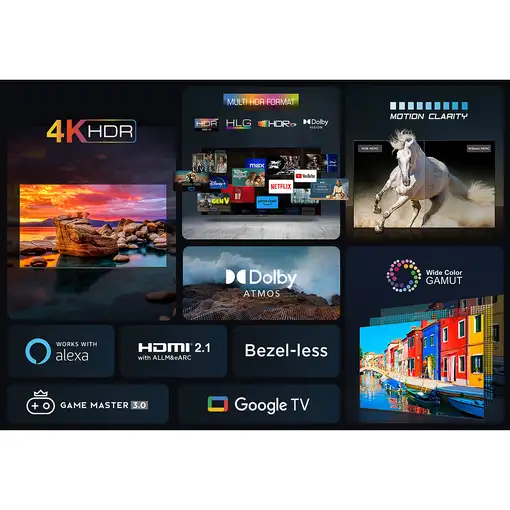 TCL P75 65P755 Televisor 165,1 cm (65\) 4K Ultra HD Smart TV Wifi Titanio