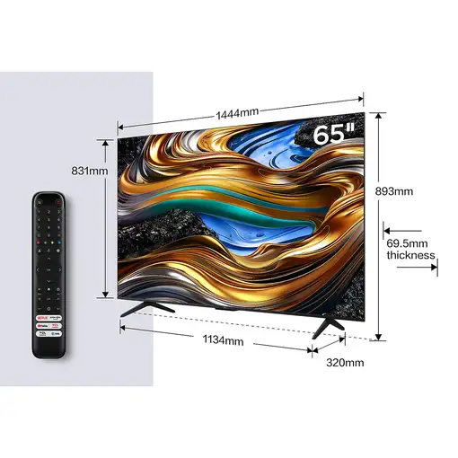 TCL P75 65P755 Televisor 165,1 cm (65\) 4K Ultra HD Smart TV Wifi Titanio