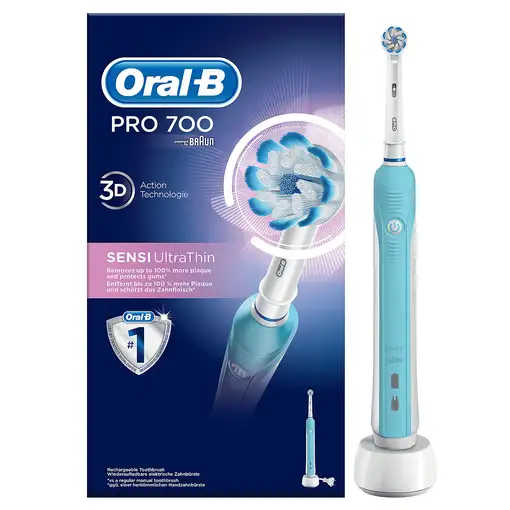 Oral-B PRO 700 Sensi Ultrathin Adulto Cepillo dental oscilante Azul