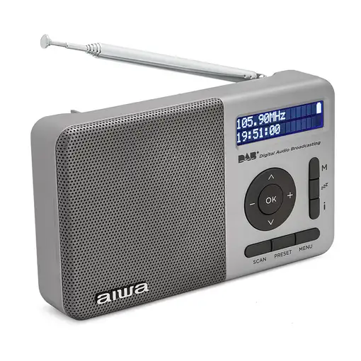 Aiwa RD-40DAB/SL radio Portátil Digital Plata