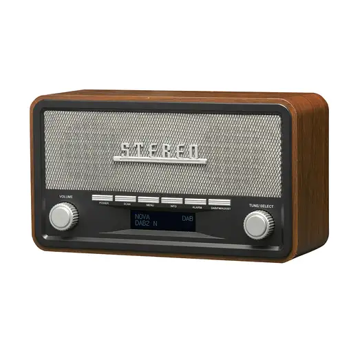 Denver DAB-18 Personal Analógico y digital Negro, Gris