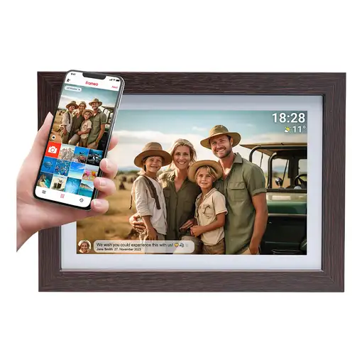 Denver PFF-1042DWMK2 marco fotográfico digital Madera 25,6 cm (10.1")