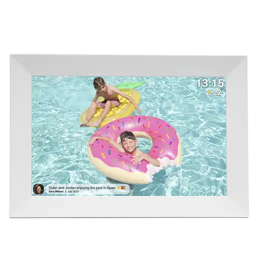 Denver PFF-1024WMK2 marco fotográfico digital Blanco 25,6 cm (10.1")