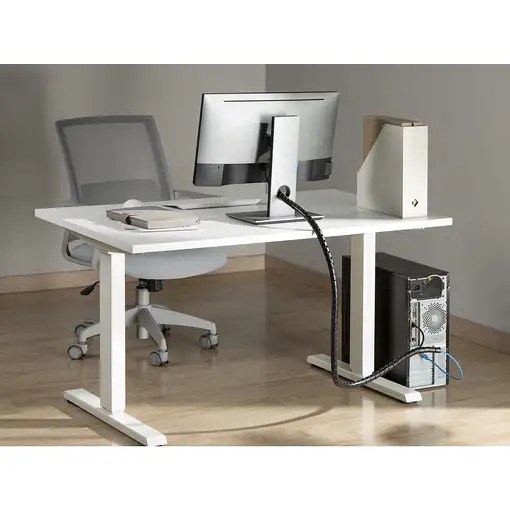 Equip 650867 organizador de cables Escritorio Pasacables Negro