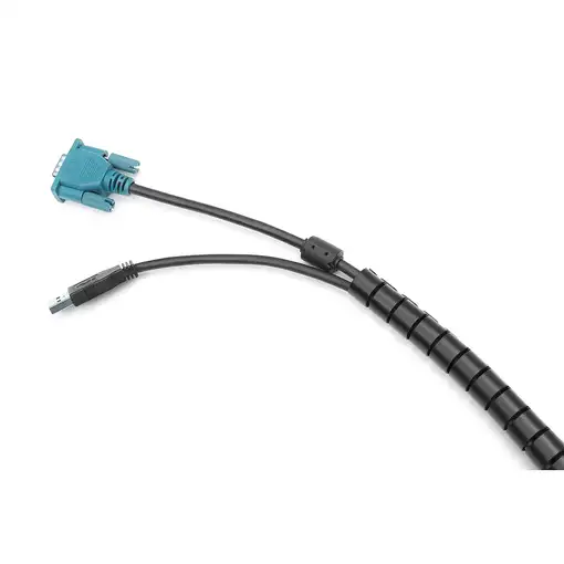 Digitus Manguera en espiral flexible para cables con herramienta pasacables, 5 m