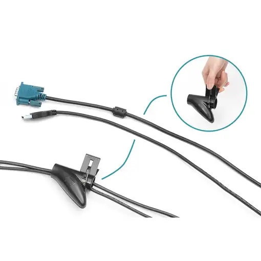 Digitus Manguera en espiral flexible para cables con herramienta pasacables, 5 m