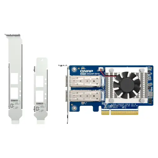 QNAP QXG-25G2SF-E810 adaptador y tarjeta de red Interno Fibra 25000 Mbit/s