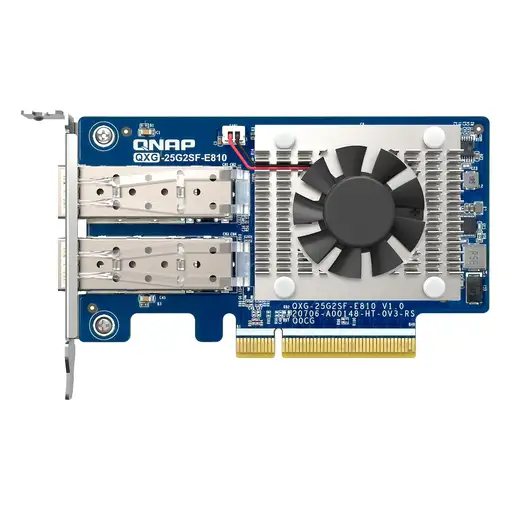 QNAP QXG-25G2SF-E810 adaptador y tarjeta de red Interno Fibra 25000 Mbit/s