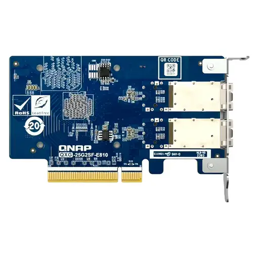 QNAP QXG-25G2SF-E810 adaptador y tarjeta de red Interno Fibra 25000 Mbit/s