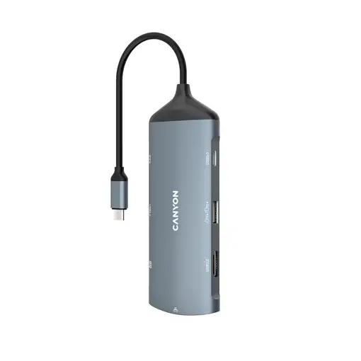 Canyon Hub DS-15 8en1 4k USB-C Gris oscuro