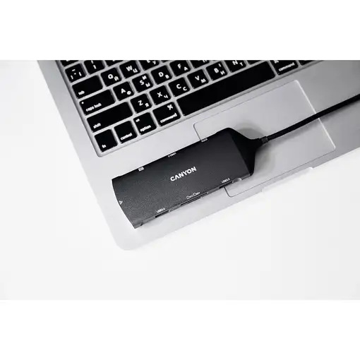Canyon Hub DS-15 8en1 4k USB-C Gris oscuro