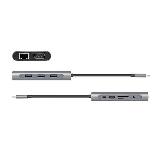 LogiLink UA0383 base para portátil y replicador de puertos Alámbrico USB 3.2 Gen 1