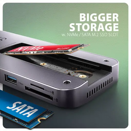 Axagon HMC-12GM2 base para portátil y replicador de puertos Alámbrico USB 3.2 Gen