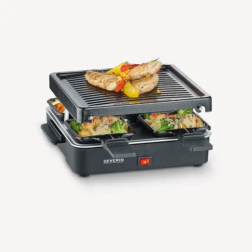 Severin RG 2370 parrilla de interior 4 personas(s) 600 W Negro