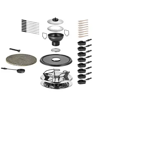 Unold 48726 parrilla de interior 8 personas(s) 1300 W Negro, Acero inoxidable