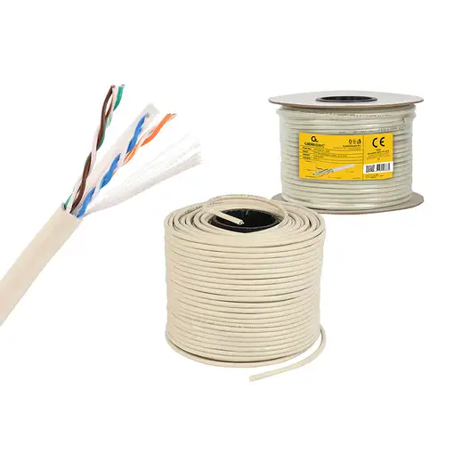 Gembird CAT6 UTP 100m cable de red Gris U/UTP (UTP)