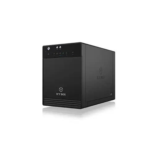 ICY BOX IB-3740-C31 Carcasa de disco duro/SSD Negro 2.5/3.5"