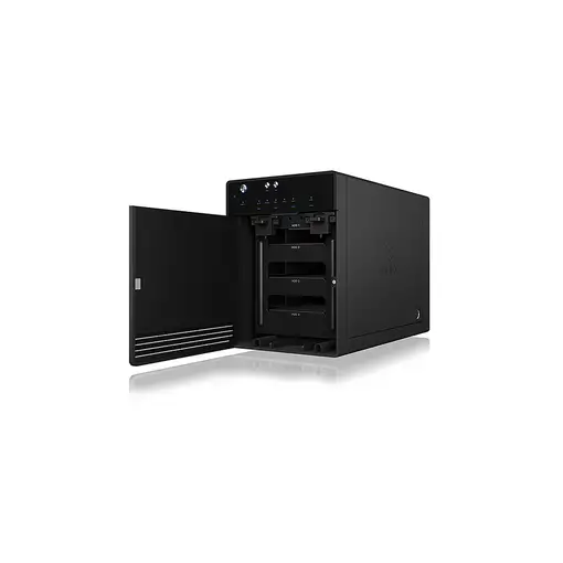 ICY BOX IB-3740-C31 Carcasa de disco duro/SSD Negro 2.5/3.5"