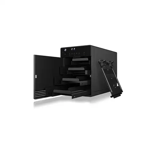 ICY BOX IB-3740-C31 Carcasa de disco duro/SSD Negro 2.5/3.5"