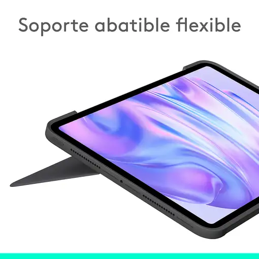 Logitech Combo Touch, Funda con Teclado, iPad Pro 11 Pulgadas (M4)(2024) - Teclado