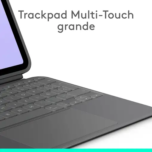 Logitech Combo Touch, Funda con Teclado, iPad Pro 11 Pulgadas (M4)(2024) - Teclado
