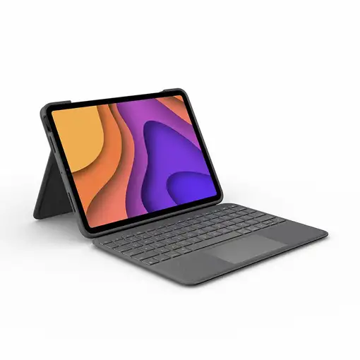 Logitech Folio Touch QWERTZ Alemán Smart Connector Gris