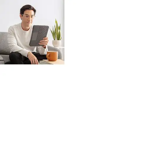 Logitech Folio Touch QWERTZ Alemán Smart Connector Gris