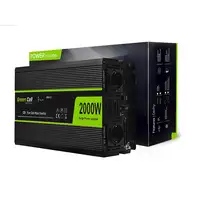 Green Cell INV11 adaptador e inversor de corriente Auto 2000 W Negro