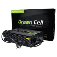 Green Cell INV07 adaptador e inversor de corriente Auto 300 W Negro