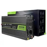 Green Cell INV10 adaptador e inversor de corriente Auto 2000 W Negro