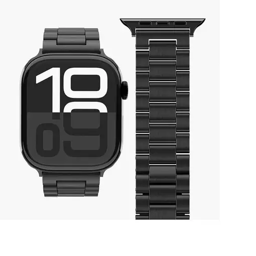 Vonmählen Link Bracelet 2 Correa Negro Acero inoxidable