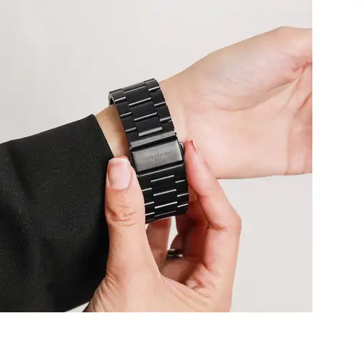 Vonmählen Link Bracelet 2 Correa Negro Acero inoxidable