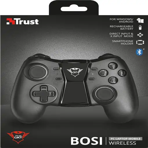 Trust GXT 590 Bosi Negro Bluetooth Gamepad Analógico/Digital Android, PC