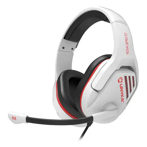 UNYKAch Nova GPRO 2.1 White Auriculares Alámbrico Diadema Juego Blanco