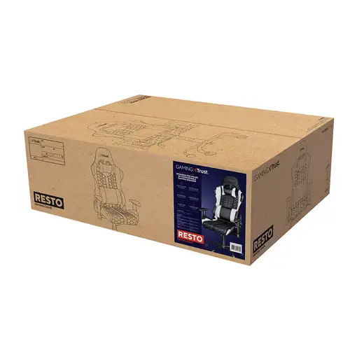 Trust GXT 708W Resto Silla para videojuegos universal Negro, Blanco