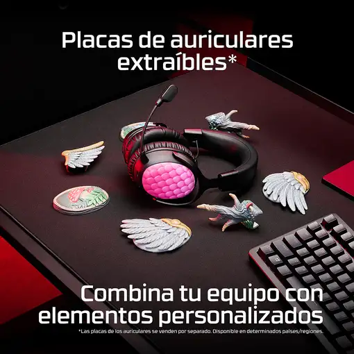HyperX Auriculares inalámbricos Cloud III S: auriculares gaming (color negro-rojo)
