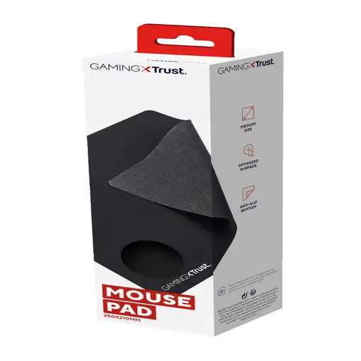 Trust 24751 alfombrilla para ratón Alfombrilla de ratón para juegos Negro