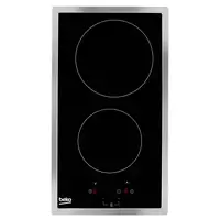 Beko HDMC32400TX hobs Acero inoxidable Integrado 30 cm Cerámico 2 zona(s)