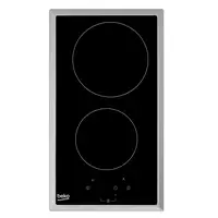 Beko HDMC32400TX hobs Acero inoxidable Integrado 30 cm Cerámico 2 zona(s)