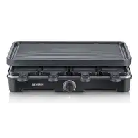 Severin RG 9670 parrilla de interior 8 personas(s) 1400 W Negro