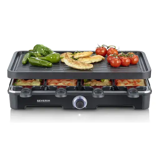 Severin RG 9670 parrilla de interior 8 personas(s) 1400 W Negro