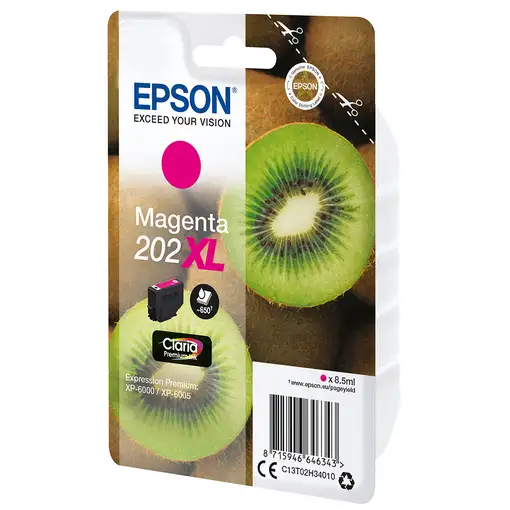 Epson Kiwi Singlepack Magenta 202XL Claria Premium Ink