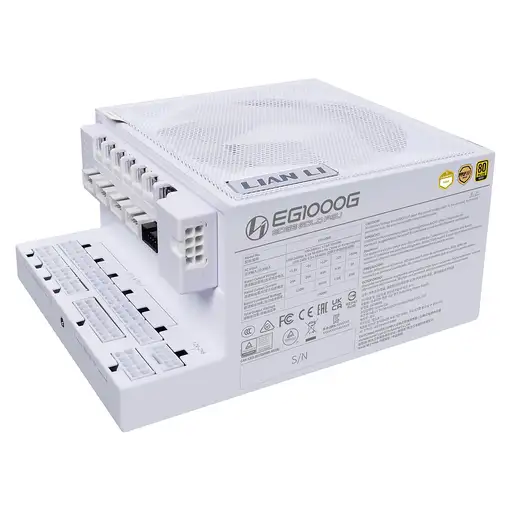 Lian Li EG1000G unidad de fuente de alimentación 1000 W 20+4 pin ATX ATX Blanco Lian Li EG1000G unidad de fuente de alimentación 1000 W 20+4 pin ATX ATX Blanco